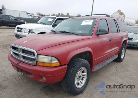 2002 Dodge Durango Slt Plus z USA, uszkodzony, nr VIN 1B4HS58N82F102122